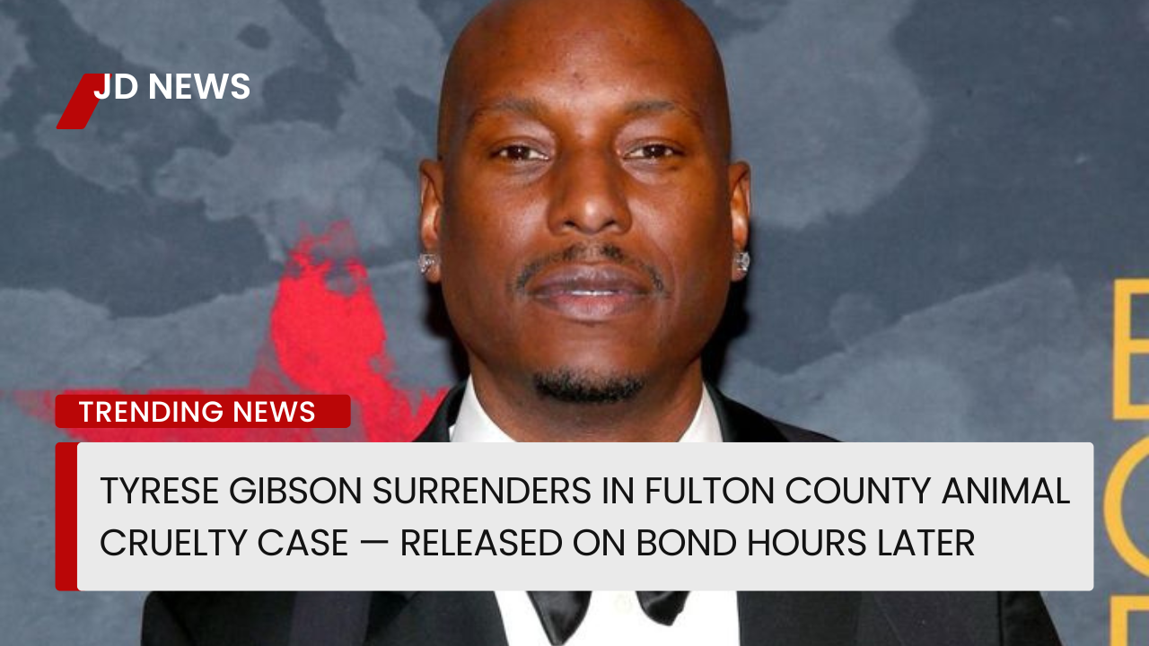 Tyrese Gibson Surrenders in Fulton County Animal Cruelty Case — Released on Bond Hours Later